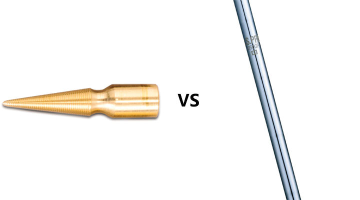 What is the difference between tapered and parallel shafts?